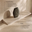 Meridian Furniture Sadie Grey Travertine Vase