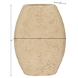 Meridian Furniture Sadie Beige Travertine Vase