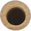 Meridian Furniture Lochlan Beige Travertine Vase