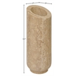 Meridian Furniture Lochlan Beige Travertine Vase