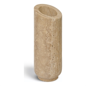 Meridian Furniture Lochlan Beige Travertine Vase