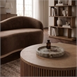 Meridian Furniture Dimitri Grey Travertine Tray
