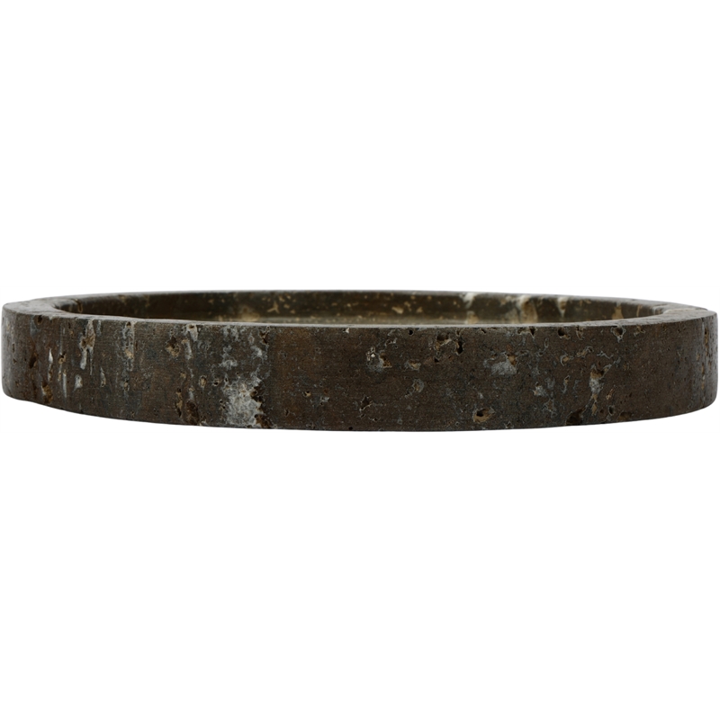 Meridian Furniture Dimitri Grey Travertine Tray
