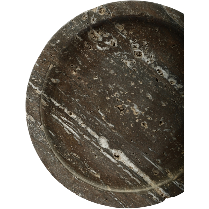 Meridian Furniture Dimitri Grey Travertine Tray