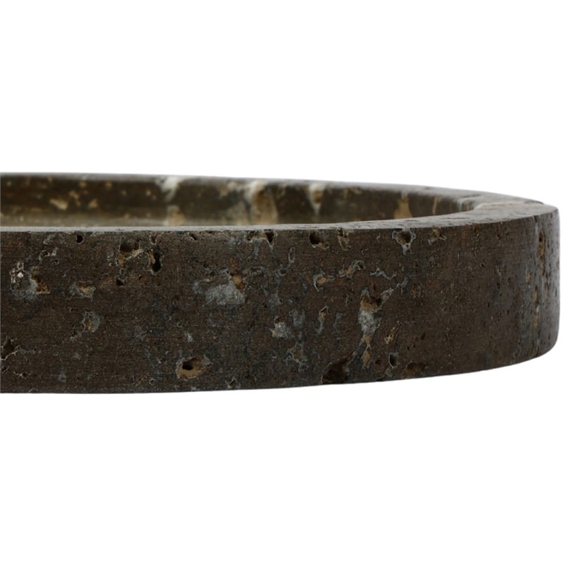 Meridian Furniture Dimitri Grey Travertine Tray