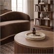 Meridian Furniture Dimitri Beige Travertine Tray