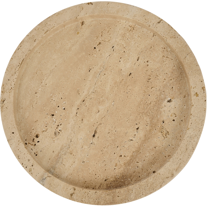 Meridian Furniture Dimitri Beige Travertine Tray
