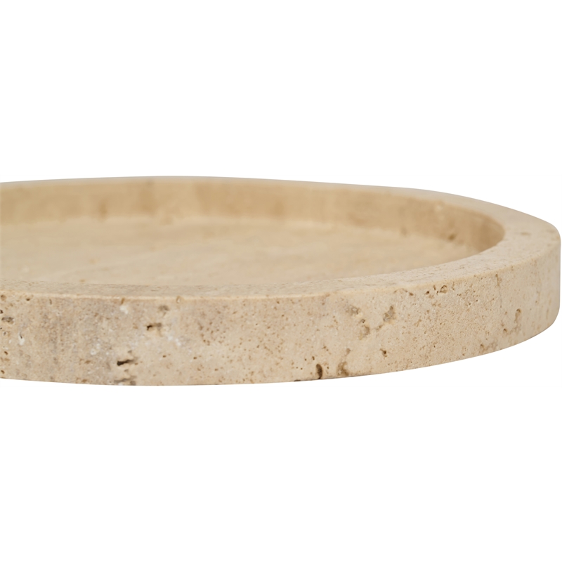 Meridian Furniture Dimitri Beige Travertine Tray