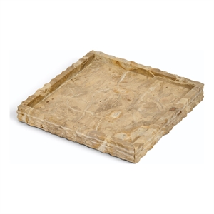 Meridian Furniture Chambers Beige Genuine Marble Tray