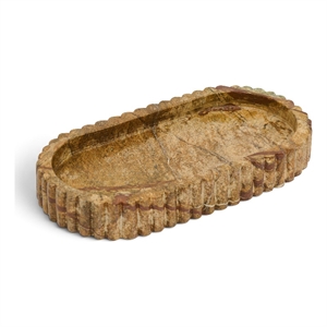 Meridian Furniture Khloe Brown Genuine Marble Tray