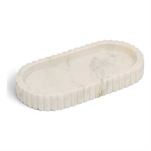 Meridian Furniture Khloe White Genuine Marble Tray