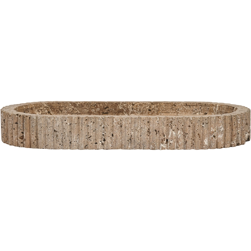 Meridian Furniture Khloe Grey Travertine Tray