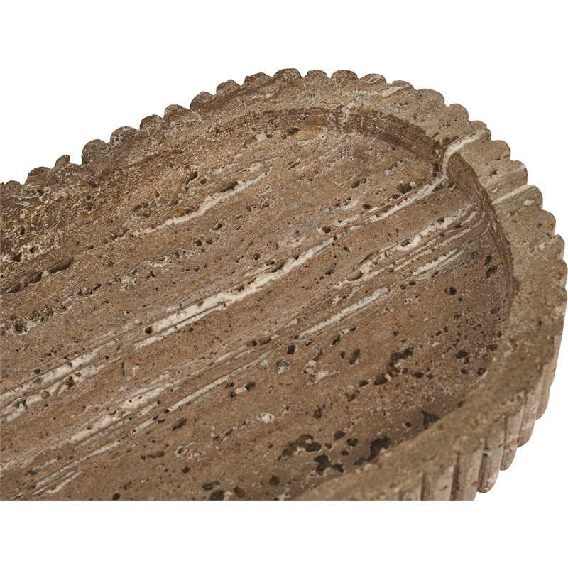 Meridian Furniture Khloe Grey Travertine Tray