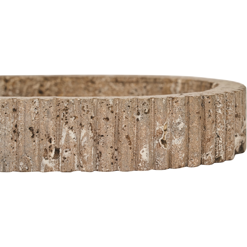 Meridian Furniture Khloe Grey Travertine Tray