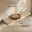 Meridian Furniture Lysander Brown Genuine Marble Tray