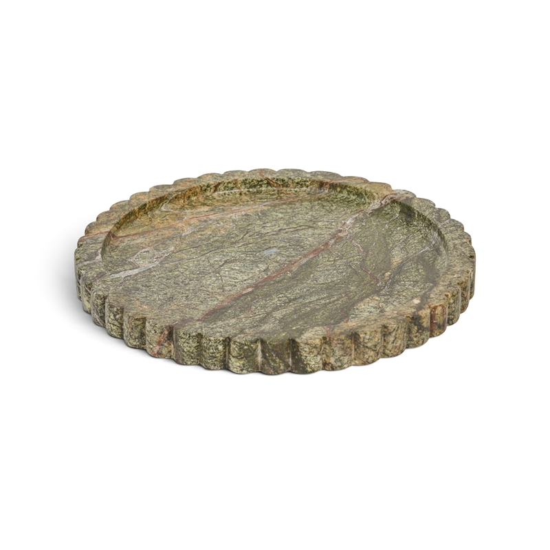 Meridian Furniture Lysander Green Genuine Marble Tray