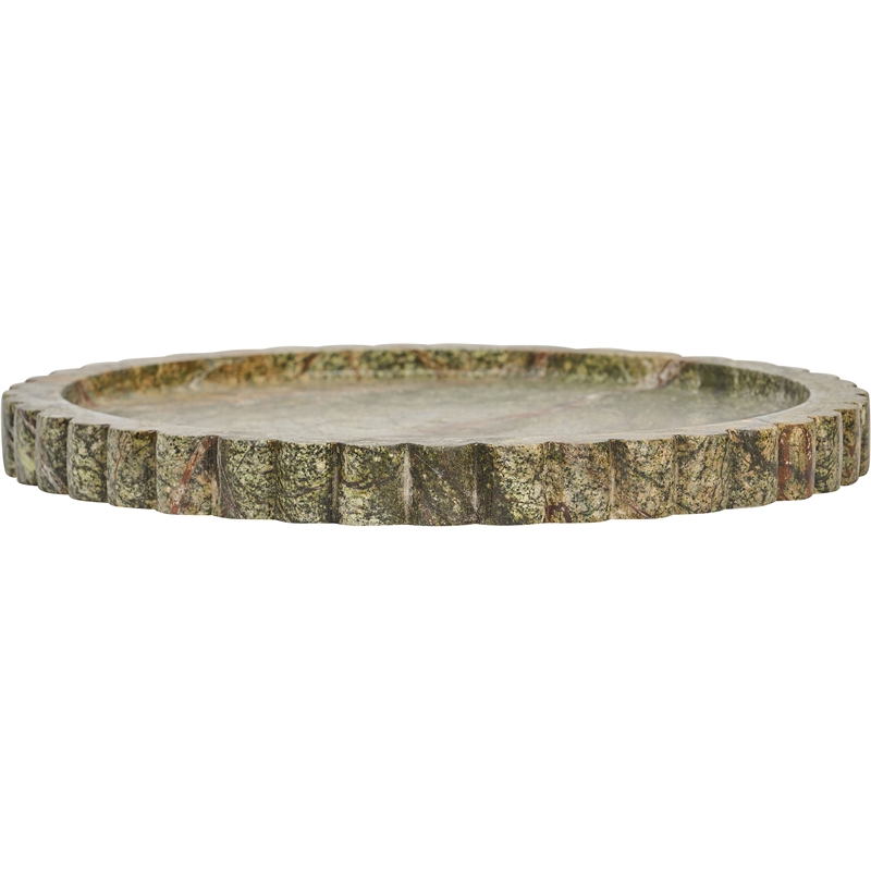 Meridian Furniture Lysander Green Genuine Marble Tray