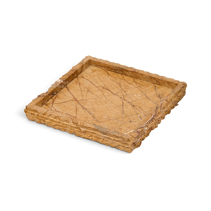 Meridian Furniture Chambers Brown Genuine Marble Tray