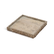 Meridian Furniture Chambers Grey Travertine Tray