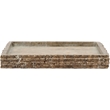 Meridian Furniture Chambers Grey Travertine Tray