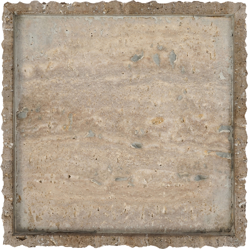 Meridian Furniture Chambers Grey Travertine Tray