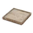 Meridian Furniture Chambers Grey Travertine Tray