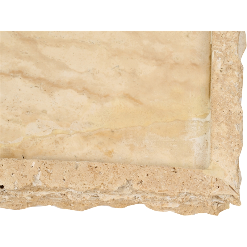 Meridian Furniture Chambers Beige Travertine Tray