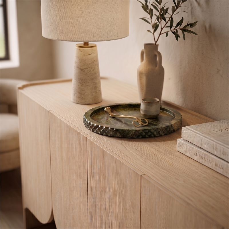 Meridian Furniture Russell Green Genuine Marble Tray
