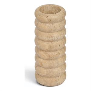 Meridian Furniture Rousse Beige Travertine Vase