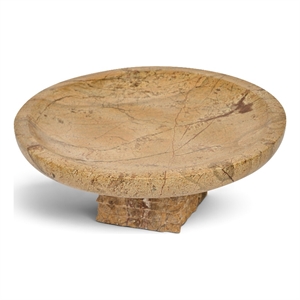 Meridian Furniture Colannade Brown Genuine Marble Bowl