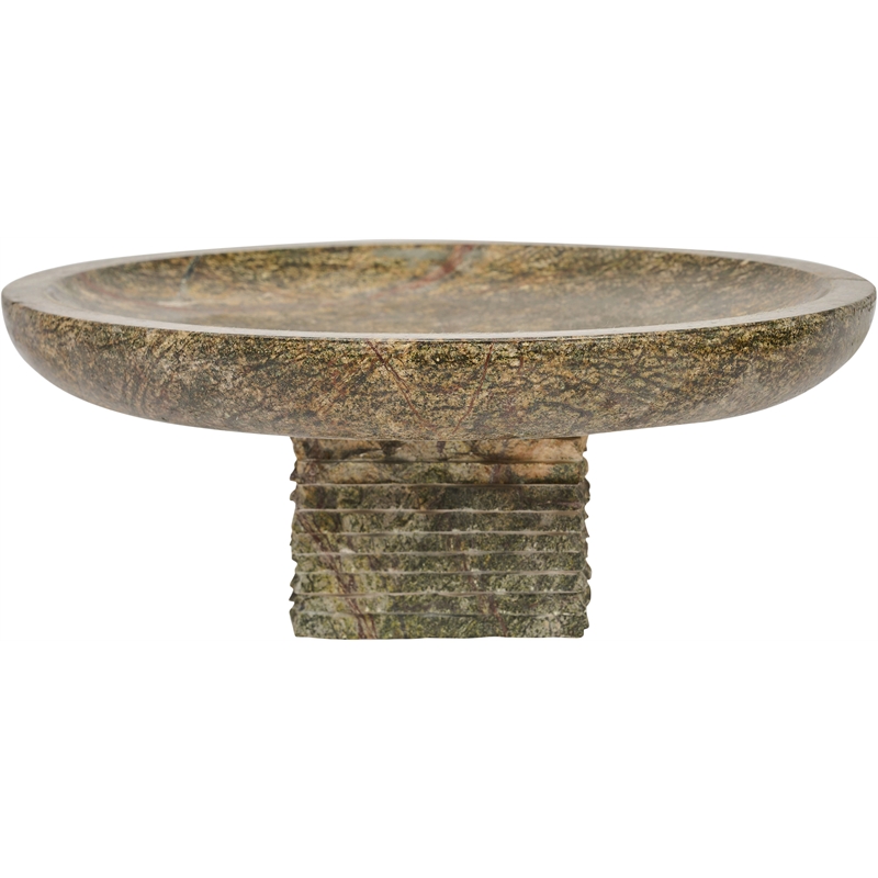 Meridian Furniture Colannade Green Genuine Marble Bowl