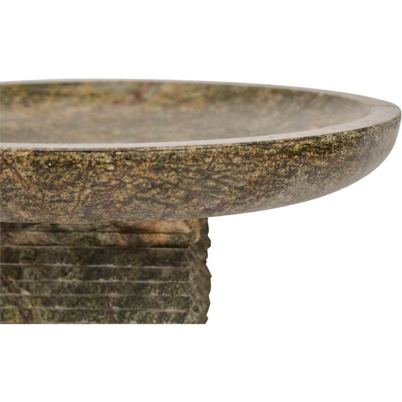 Meridian Furniture Colannade Green Genuine Marble Bowl