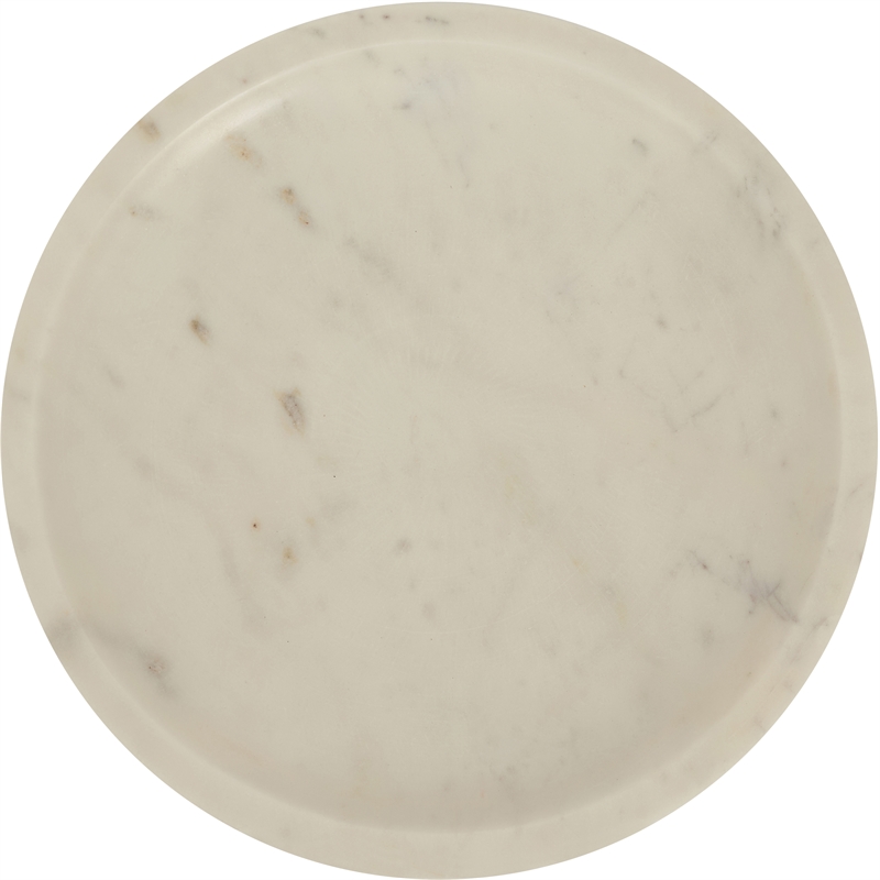 Meridian Furniture Colannade White Genuine Marble Bowl