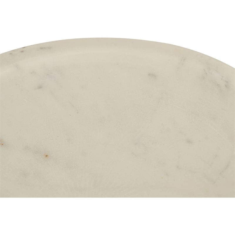Meridian Furniture Colannade White Genuine Marble Bowl