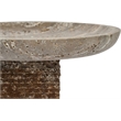 Meridian Furniture Colannade Grey Genuine Travertine Bowl