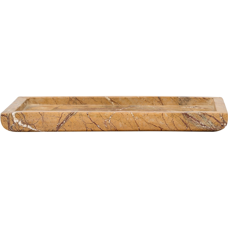 Meridian Furniture Nolan Brown Genuine Marble Tray