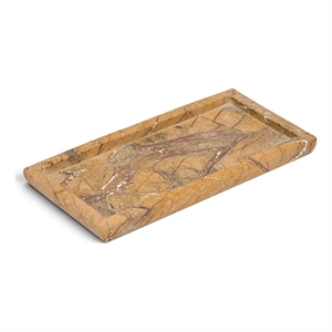 Meridian Furniture Nolan Brown Genuine Marble Tray