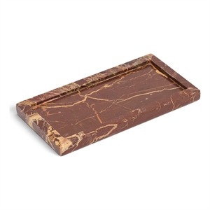 Meridian Furniture Nolan Cherry Genuine Marble Tray
