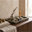 Meridian Furniture Nolan Green Genuine Marble Tray