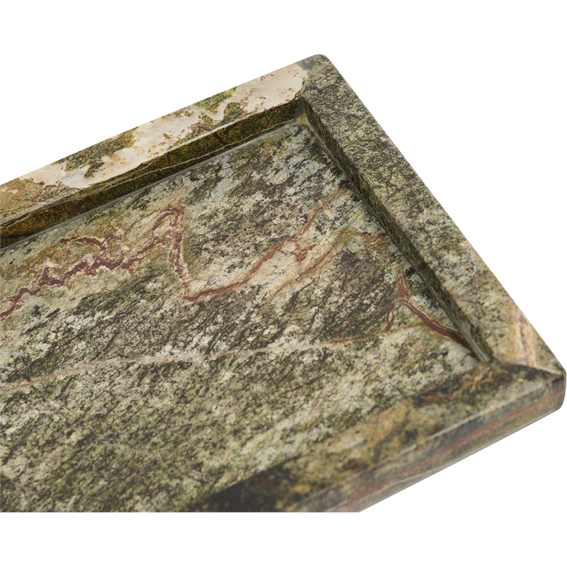 Meridian Furniture Nolan Green Genuine Marble Tray