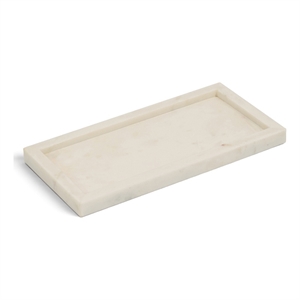 Meridian Furniture Nolan White Genuine Marble Tray