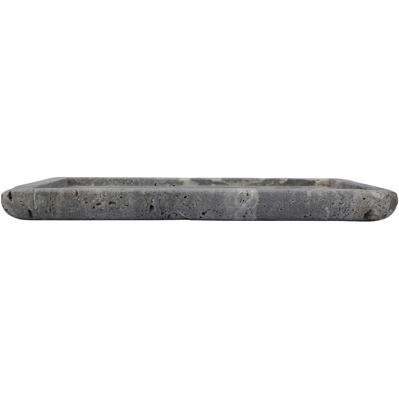 Meridian Furniture Nolan Grey Genuine Travertine Tray