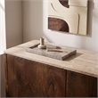 Meridian Furniture Nolan Beige Genuine Travertine Tray