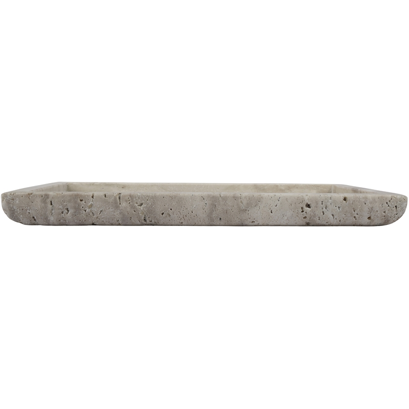 Meridian Furniture Nolan Beige Genuine Travertine Tray
