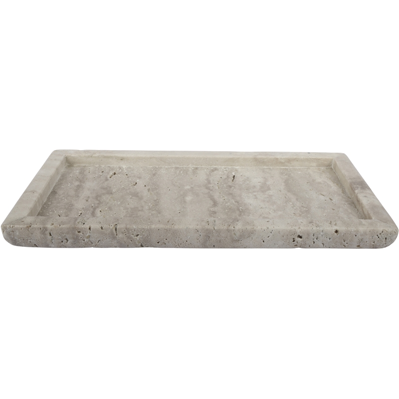 Meridian Furniture Nolan Beige Genuine Travertine Tray