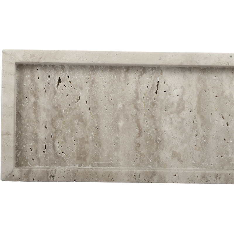 Meridian Furniture Nolan Beige Genuine Travertine Tray