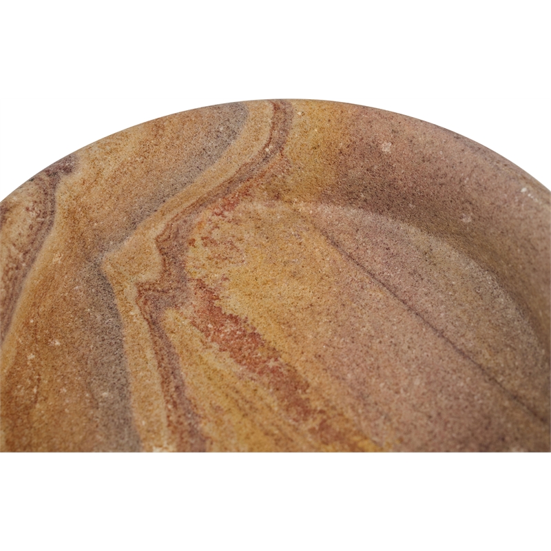 Meridian Furniture Orelia Sand Genuine Sandstone Tray
