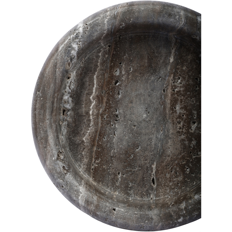 Meridian Furniture Orelia Grey Genuine Travertine Tray