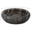 Meridian Furniture Orelia Grey Genuine Travertine Tray