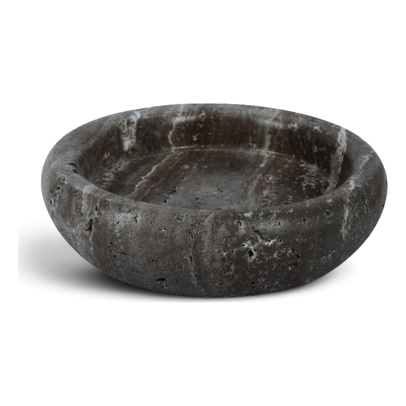 Meridian Furniture Orelia Grey Genuine Travertine Tray